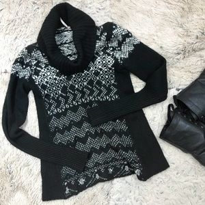 FREE PEOPLE Chunky Cowl Neck Wool Blend Sweater